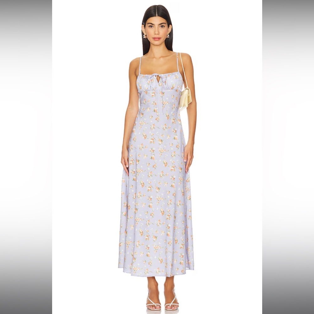 WeWoreWhat Cami Midi Dress - Icelandic Blue Multi Light Blue Floral Maxi Dress